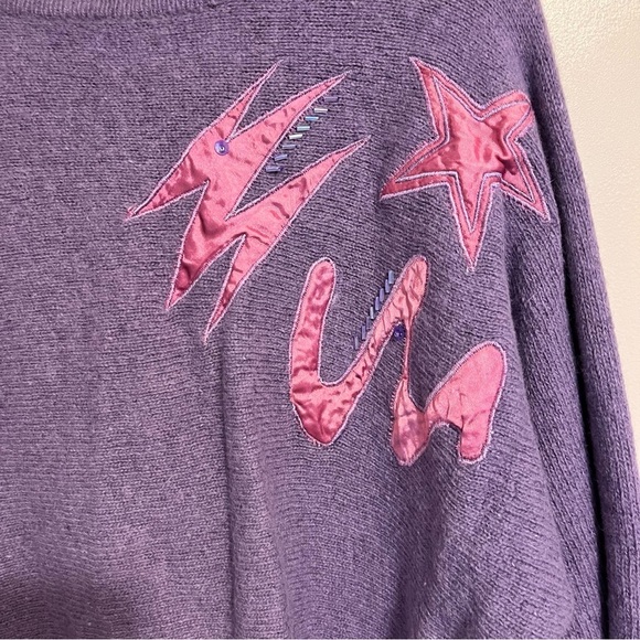 Fun Vintage Lambswool/Angora Blend Sweater - Picture 2 of 4